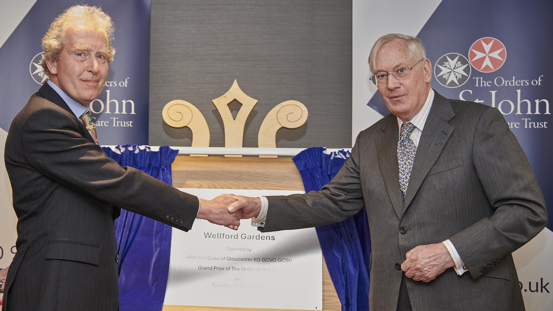 HRH The Duke of Gloucester officially opens OSJCT Wellford Gardens | OSJCT